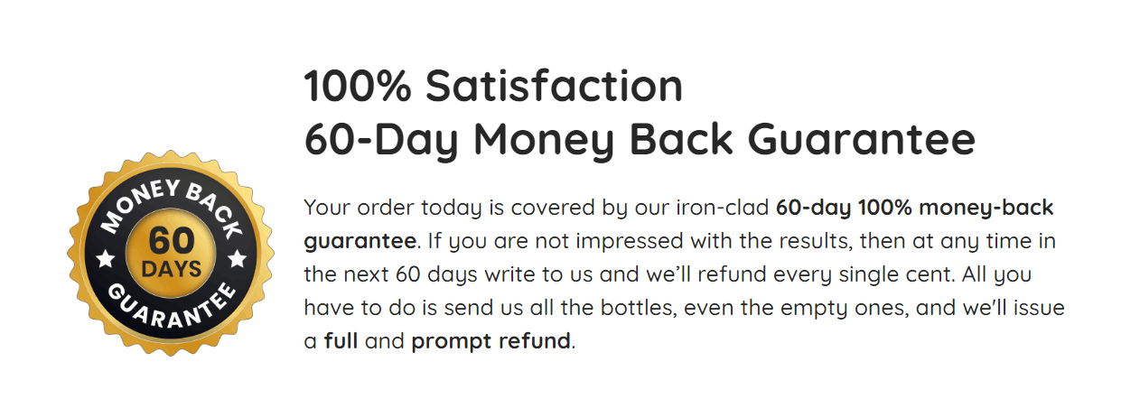 money back guarantee